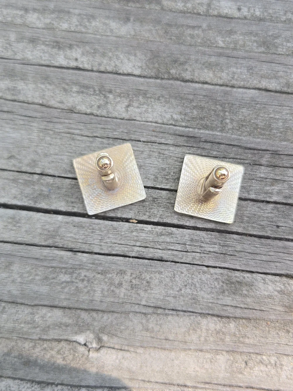 Vintage Gold-Tone 'EM' Monogram Cufflinks - Men's Accessories Swank